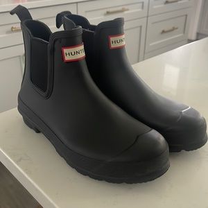 Hunter Original Waterproof Chelsea Rain Boot - size 8